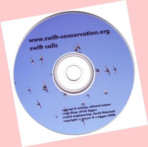 Swift Conservation's Swift Calls CD